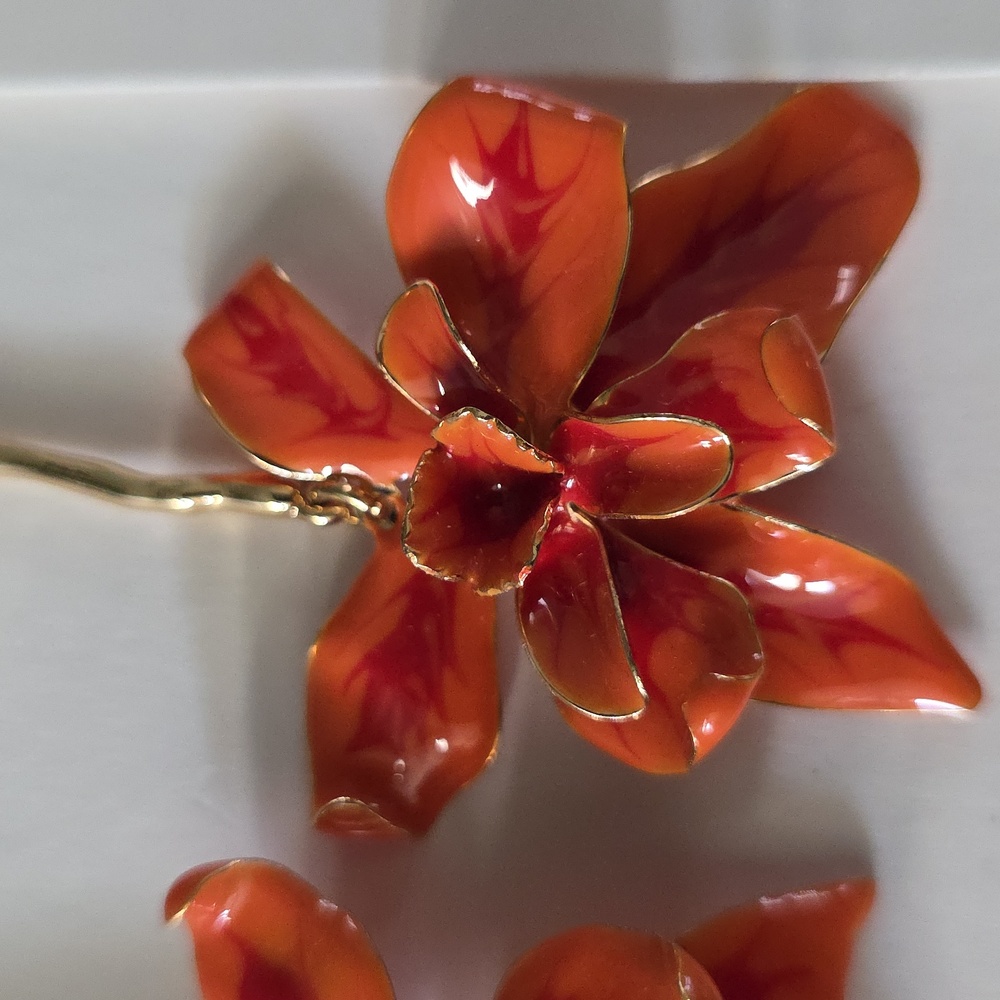 ZARA Stem Flower Earrings - Picture 8 of 15